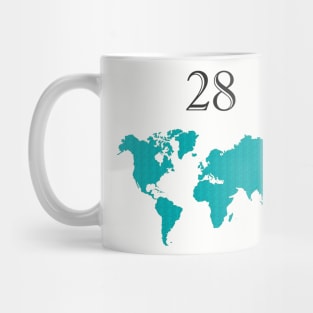 My Number 28 & The World Mug